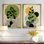 «Bohemian Minimalist Geometric Plant - Modern», 2 impressions sur toile
