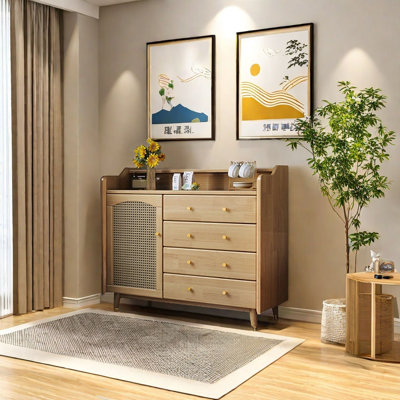 Simple Retro Nordic Style Accent Cabinet