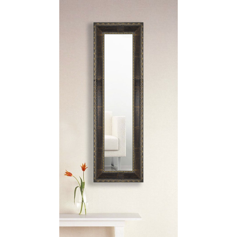 Derrell Solid Wood Flat Wall Mirror, 29.5" H x 15.5" W
