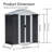Outdoor Storage Shed With Aluminum Alloy Frame-123099309-123099311