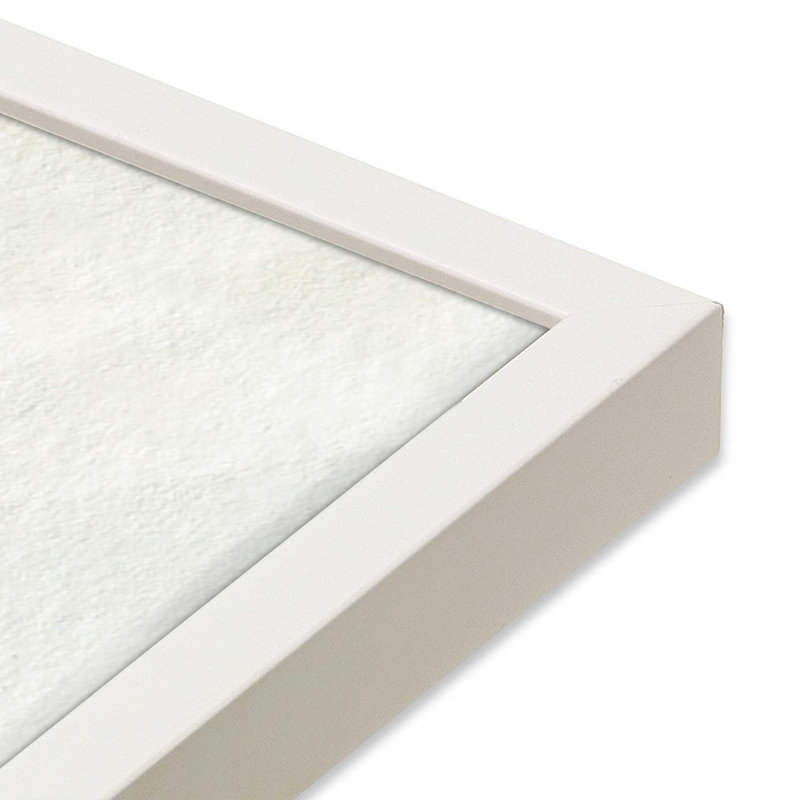 Ensemble de 2 impressions sur toile Soft Coastal Views, Cadre opaque blanc, H 21,5 po x l 43 po