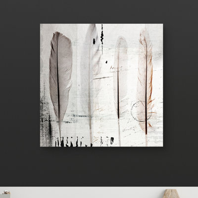 «Four Feathers I», impression sur toile tendue