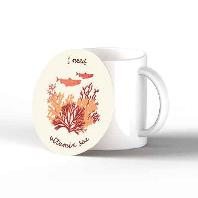 Ceramic Round 1 Piece Coaster