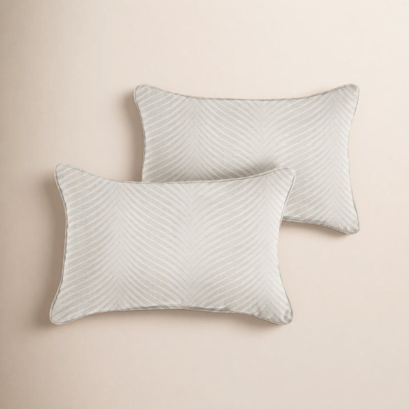 New Sunbrella 2023 Sunbrella® Outdoor Reversible Throw Pillow, 12" x 18", Natural Bone