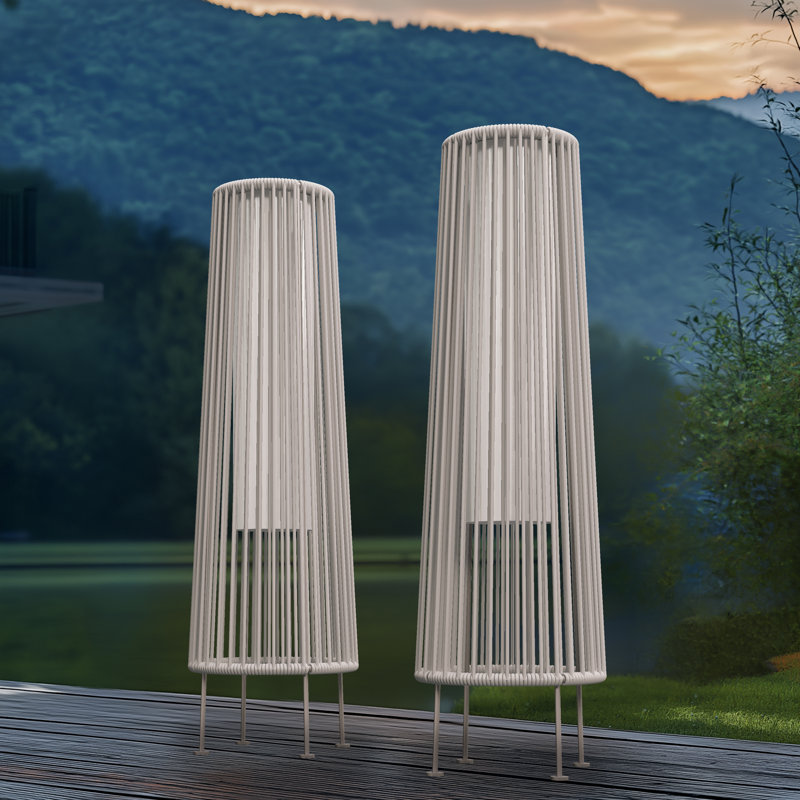 GORDES Floor Solar Light, White