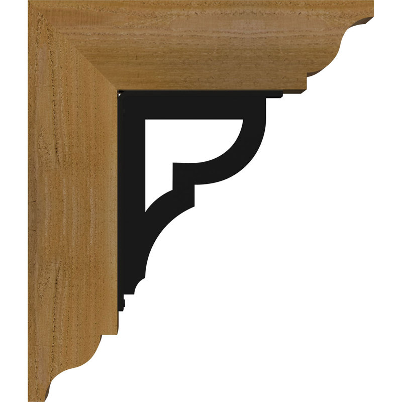 Support de fer triple Bradford, H 18 po x P 15 1/2 po, Cèdre rouge de l'Ouest l 4 po x T 4 po (sciage br