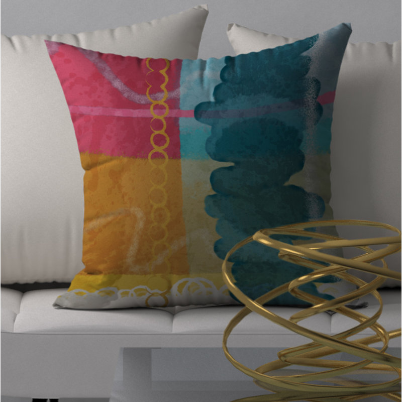 Housse et insert de coussin carré de qualité supérieure, 18" x 18"