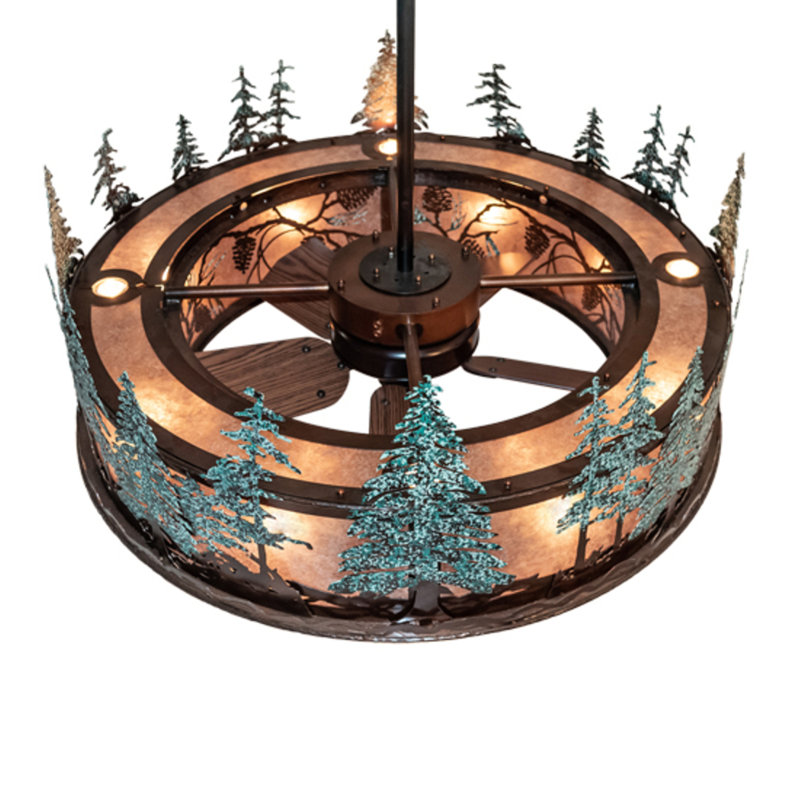 Tall Pines Downrod Ceiling Fan