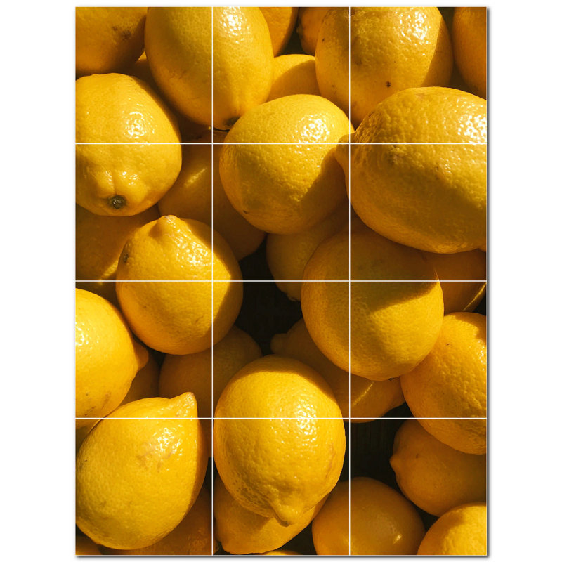 Fruit Photo 6 in. x 6 in. Ceramic Decorative Mural