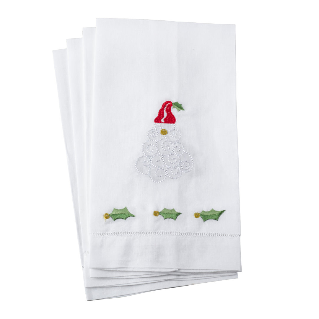 Embroidered Tea Towel Kitchen Towel (Set of 4) The Holiday Aisle®
