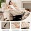 Adyen 43.5"W Oversize Upholstered Electric Recliner, 360° Swievel, 30° Rocking-57058845-43599744