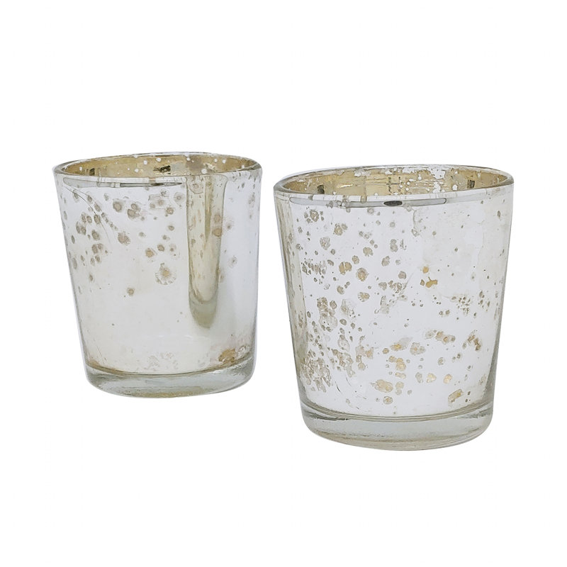 Petit porte-votive en verre, Argent