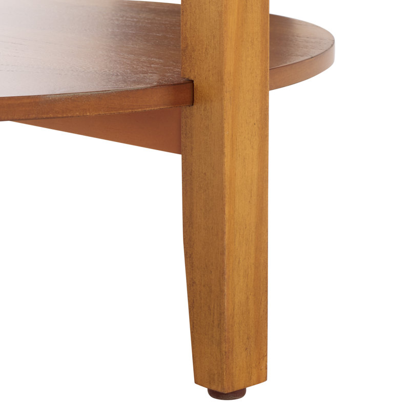 Ineye Round Wood Accent Table, Natural