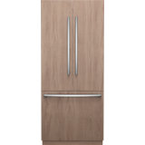 36" French Door Built-in Custom Panel Refrigerator