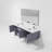 Geneva 72" Wall-Mounted Double Bathroom Vanity Set with Mirror-87285994-91877471