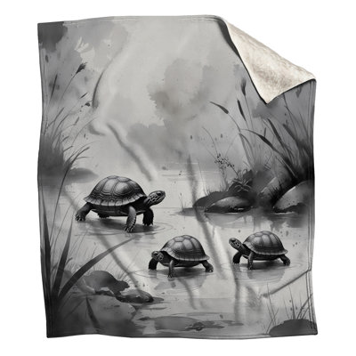 Tortues dans des couvertures d'eau