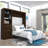 Arlex Murphy Bed with Shelving and Drawers-199520206-200047022