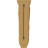 8"W x 9"D x 30"H Large Jumbo Acanthus Wood Corbel, Alder (2-Pack)-73318159-73644890