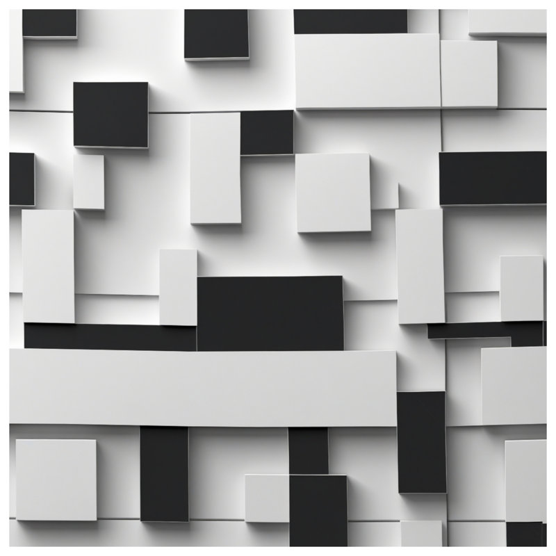 Coussins décoratifs rectangulaires noirs, 20 x 20 inches