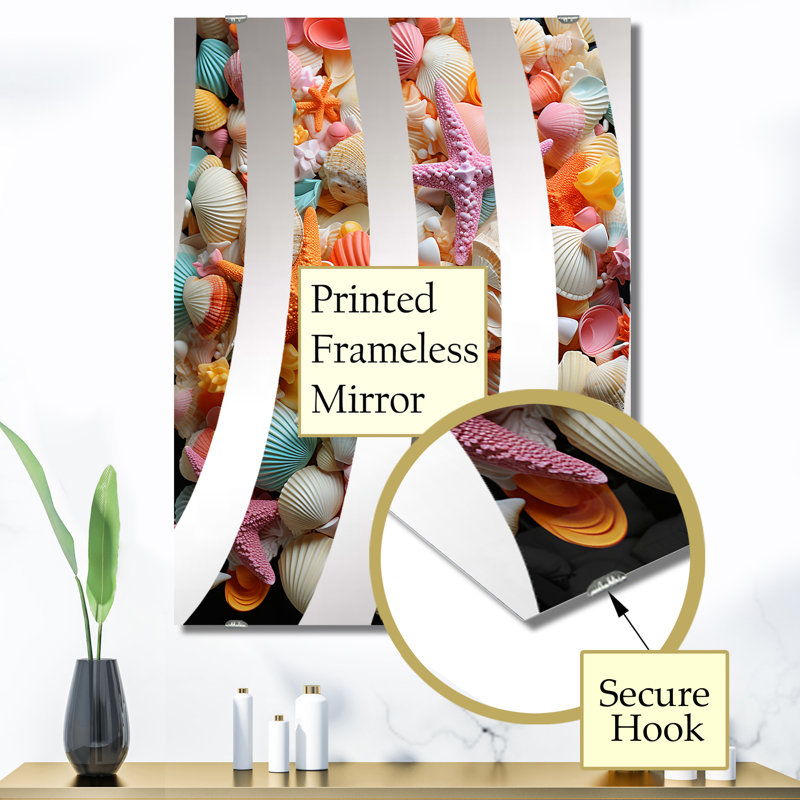 Miroir mural Ceide - Coastal Tropical MIR133046, 40 po x 30 po