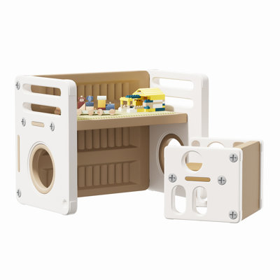 Ensemble table et chaises pour enfants, station de jeux modulaire pour tout-petits, mobilier de jeu multifonctionnel pour chambre d'enfant, salle de jeux, chambre de bébé et salle de classe à domicile