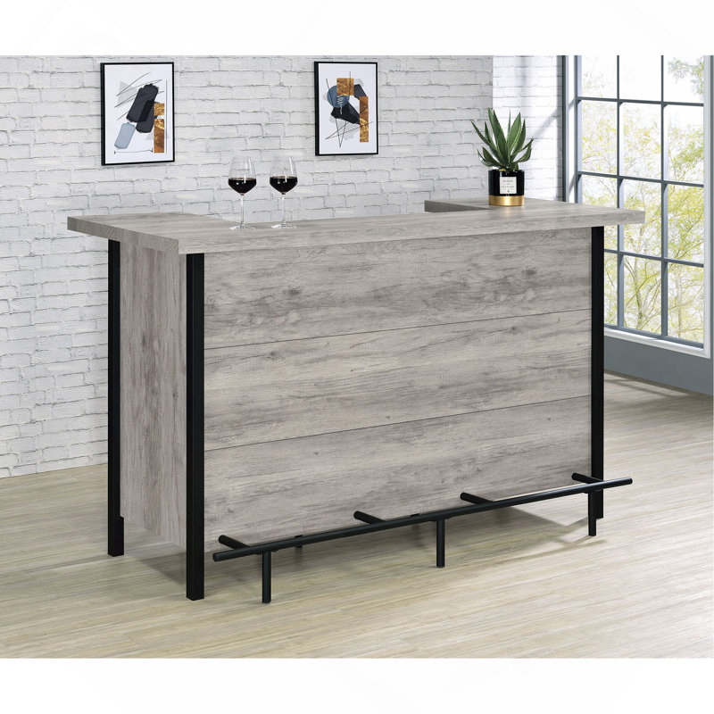 Unité de bar autoportante Grey Driftwood