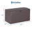 120 Gallon Lockable Large Deck Box for Yard Indoor Tools Toys Storage-128729922