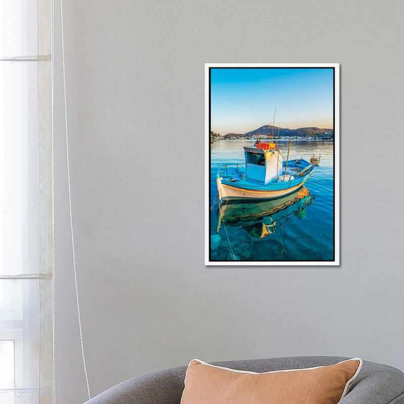 Patmos II by Nejdet Duzen - Gallery-Wrapped Canvas Giclée on Canvas, 66.04 cm H x 45.72 cm W, White Framed