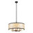 24-inch 6-Light Capiz Shell Drum Chandelier-182572052