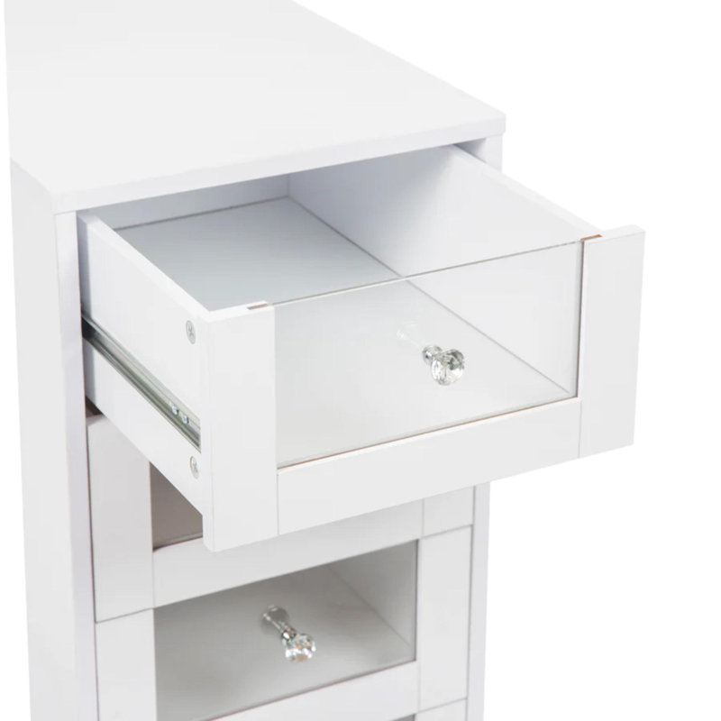 Coiffeuse Arquan, Blanc brillant