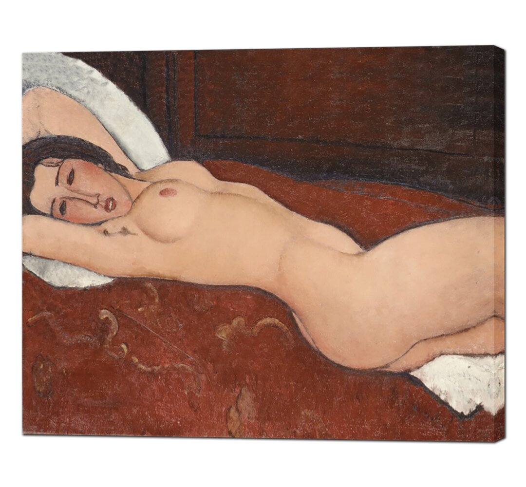 Leinwandbild Reclining Nude von Amedeo Modigliani