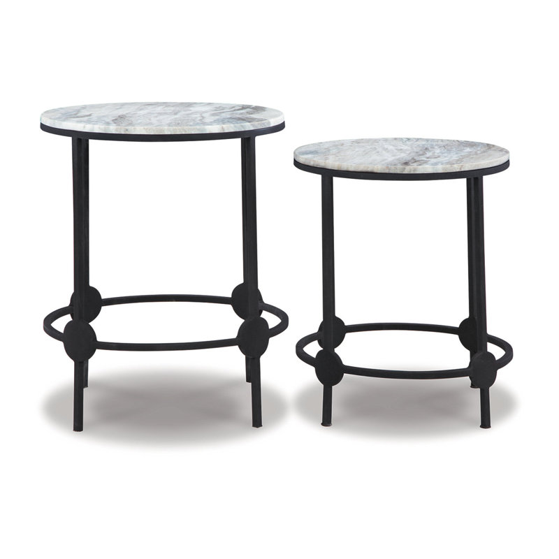 Ensemble de 2 tables d'appoint Daltan