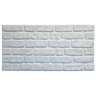Falkirk Uffcott 19.7" x 39.4" Wall Paneling in White/Gray (5-pack)