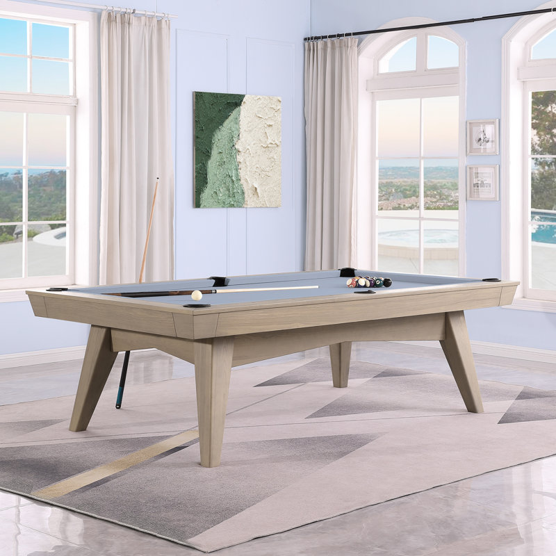 Table de billard sans ardoise ModArt, 7 pi, Vert pomme, Gris délavé
