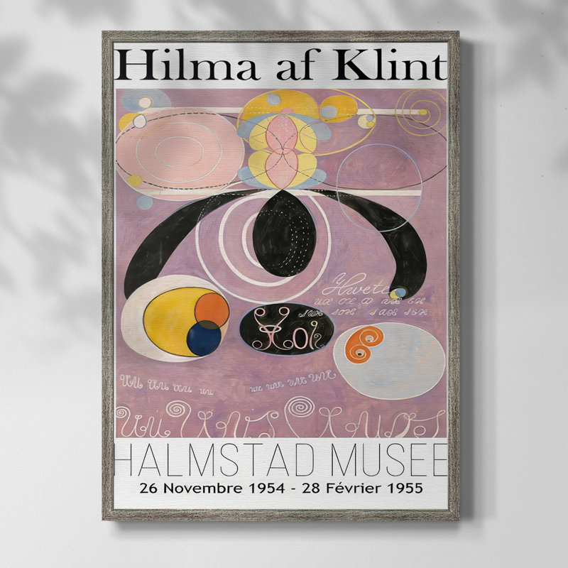 Klint Museum Posters II Framed Print - Solid Wood, 15" H x 12" W