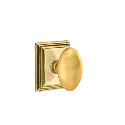 Ensemble de boutons de passage Emtek avec rosette Wilshire et bouton d'œuf