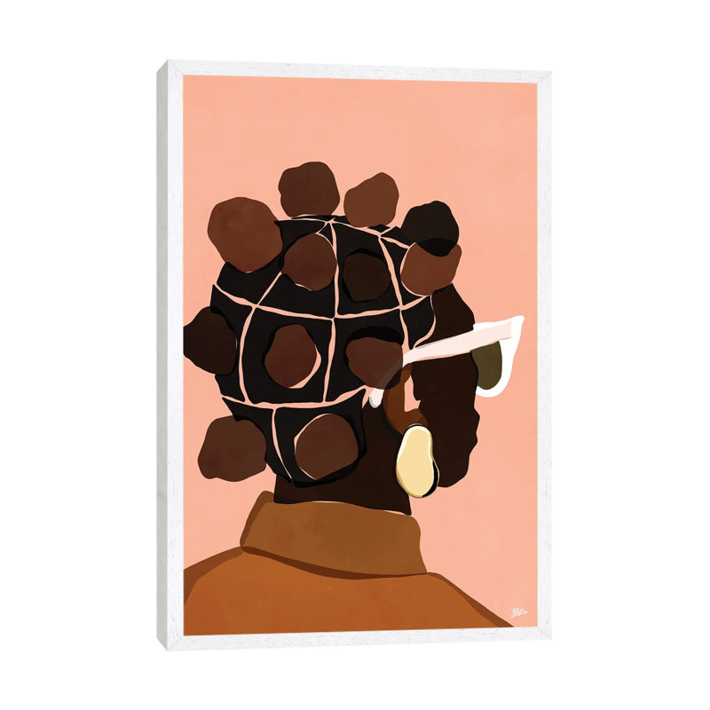 Ebony by Bria Nicole - Print on Canvas, White Framed Canvas, 101.6 cm H x 66.04 cm W