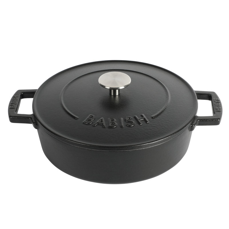 Babish 3 qt. Enameled Cast Iron Round Braiser