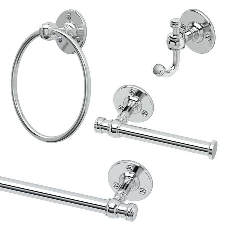 Cafe 4 - Piece Bathroom Hardware Set