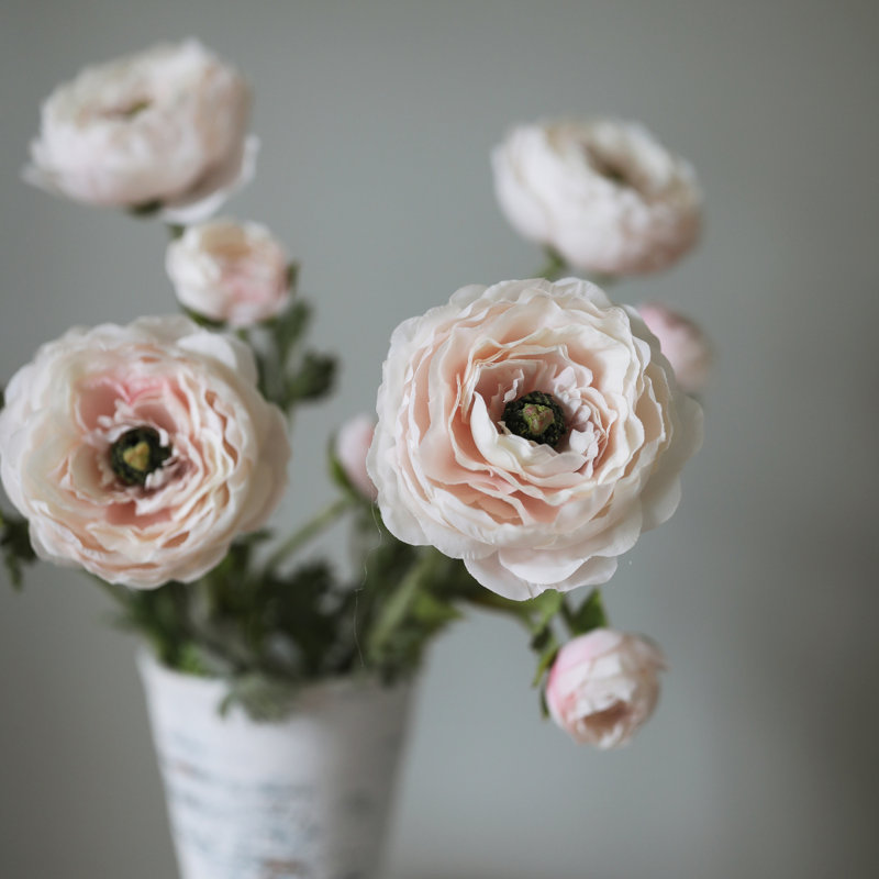 Ranunculus Faux Floral, Pink