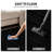 Scalloped Border Black/Cream Minimal Indoor Woven Area Rug-1500083607