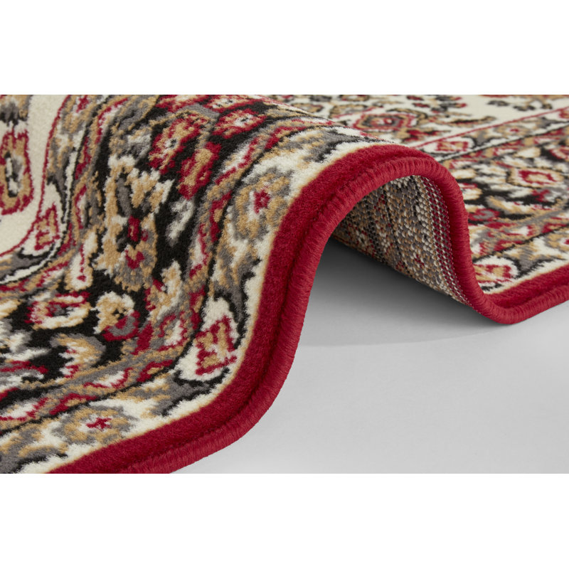 Zabul Tufted Red/Beige/Pink Rug, Rectangle 160 x 220cm