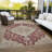Machine Washable Indoor/Outdoor Cicel ACN1151 Garnet Rug-100249364
