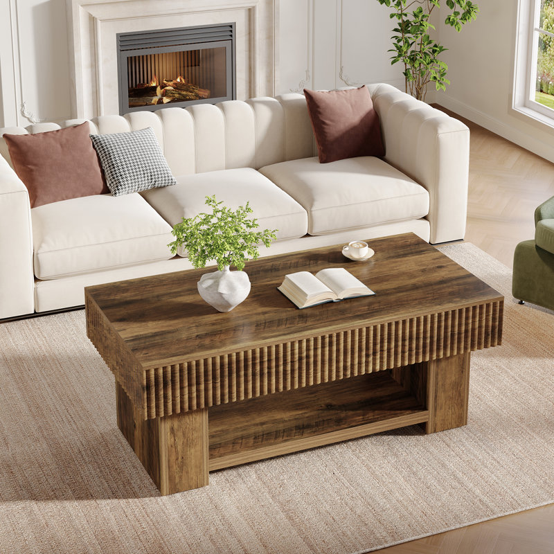47-Inch Coffee Table with Storage