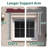 Polyester Cover Patio Window Awning, Manual Retractable Sunshade Canopy-93764370