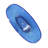 64 Inch Transparent Blue Oval Freestanding Bathtub, Ergonomic For Bathroom Comfort Soaking 65 Inch, Resin, Comfortable And
