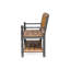 Banc Classic Imperial, design avec tablette, bois, finition avec accoudoirs noirs, profondeur de l'ensemble de 52,25 po, profondeur d'assise de 17,75 po, largeur de 45,25 po