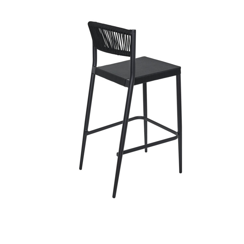 Tabouret de bar 30 po Tahiti, Noir