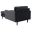Chaise longue capitonnée à deux accoudoirs carrés-276628383