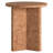 Potbelly Round End Table with Cross Base-1634217371